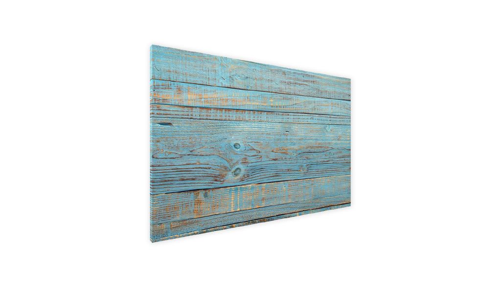 Metallische Magnettafel BLAUES BRETT RETRO HOLZ 60x40cm Produktbild 