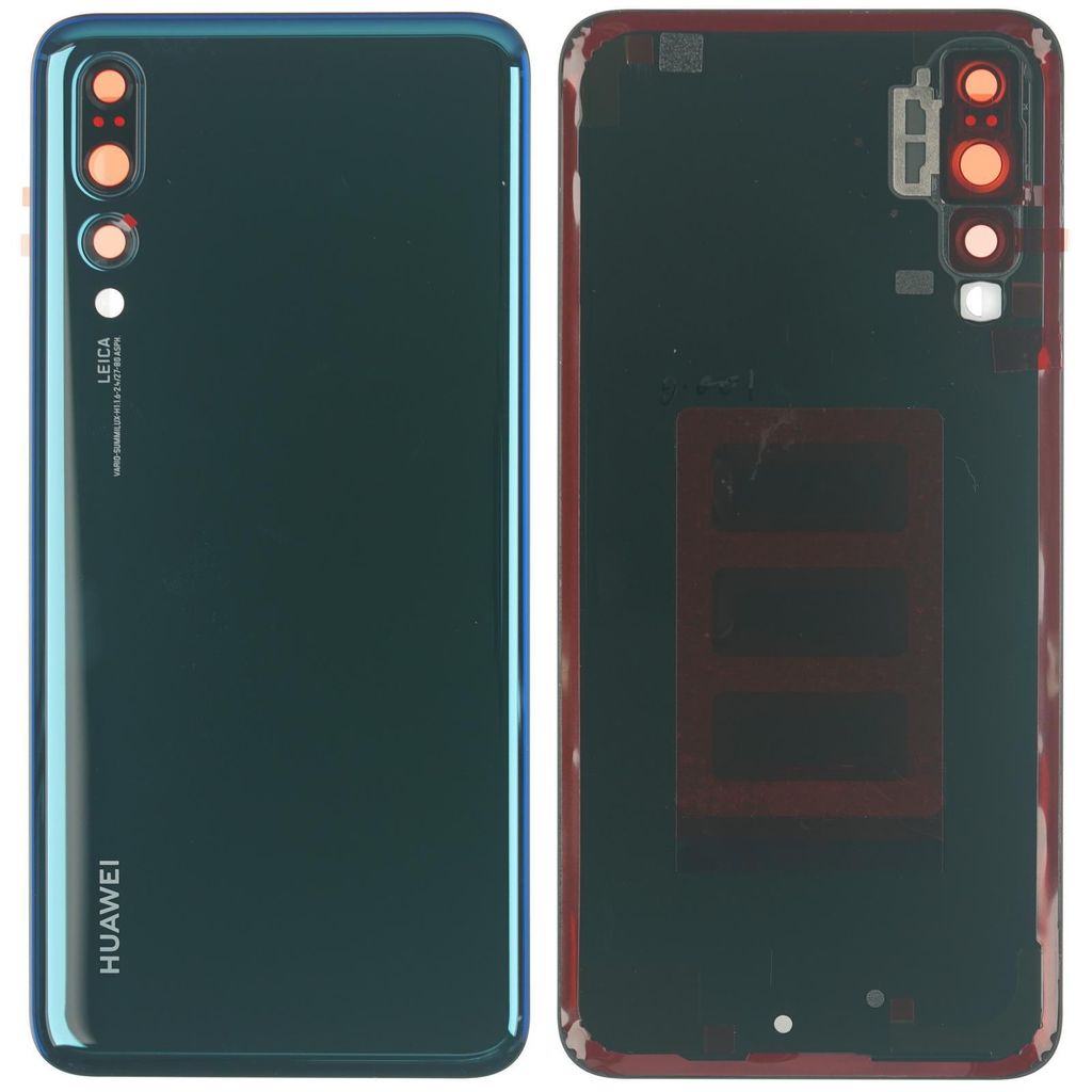 Huawei P20 Pro Backcover + Kameraglas + Kleber, Blau Produktbild 