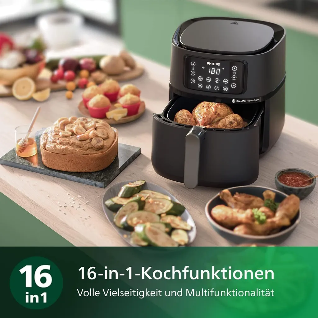 Philips HD9285/93 Airfryer XXL Connected Technologie Rapid Air 2000W - 16