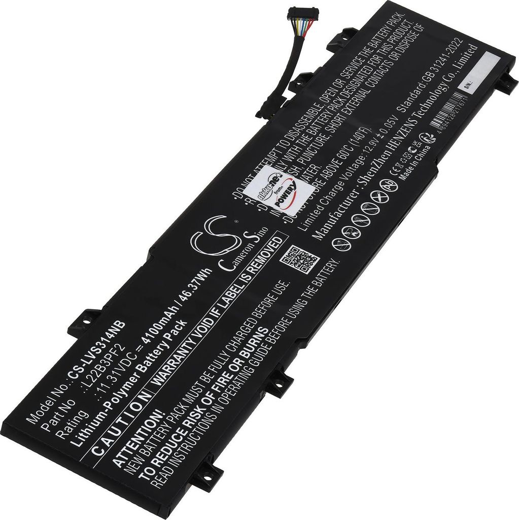 Akku für Lenovo IdeaPad Slim 3 15AMN8 82XQ0064LM Laptop