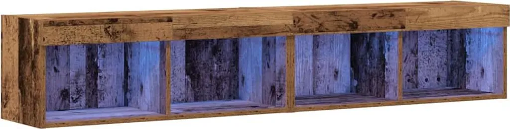 Mobili TV Modulari vidaXL 2 pz Legno 80x30x30 cm | Salvaspazio Design