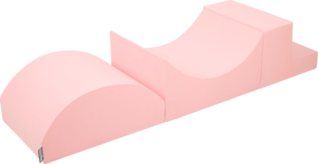 KiddyMoon Spielplatz Aus Schaumstoff Element Rampe/Kopfteil/Stüfchen Für Hindernisläufen Und Bällebad Für Babys Und Kinder, Pink