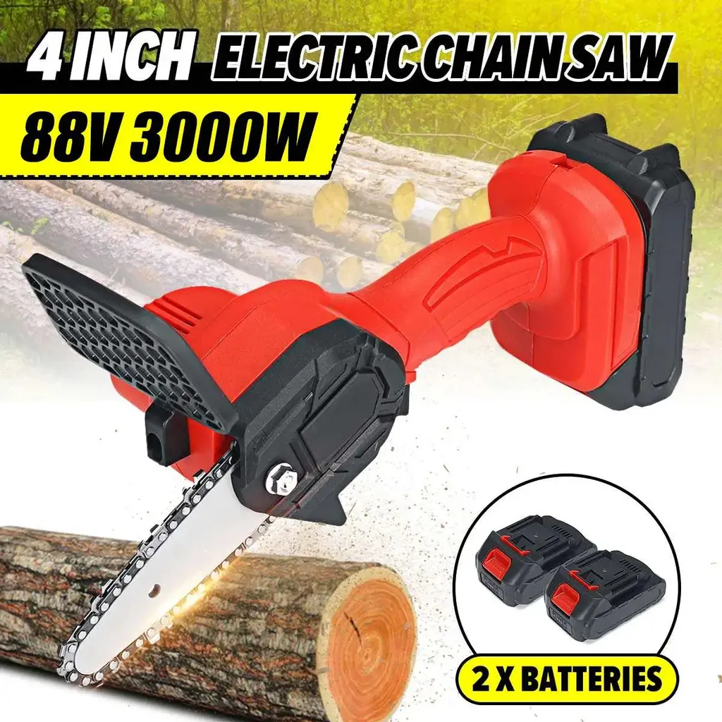 Tronçonneuse électrique AKU BRENCHIE 24V - Mini scie à bois portative - 16