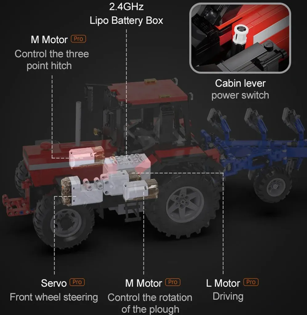 Tracteur télécommandé Cada 27062 : le jouet durable loin des écrans