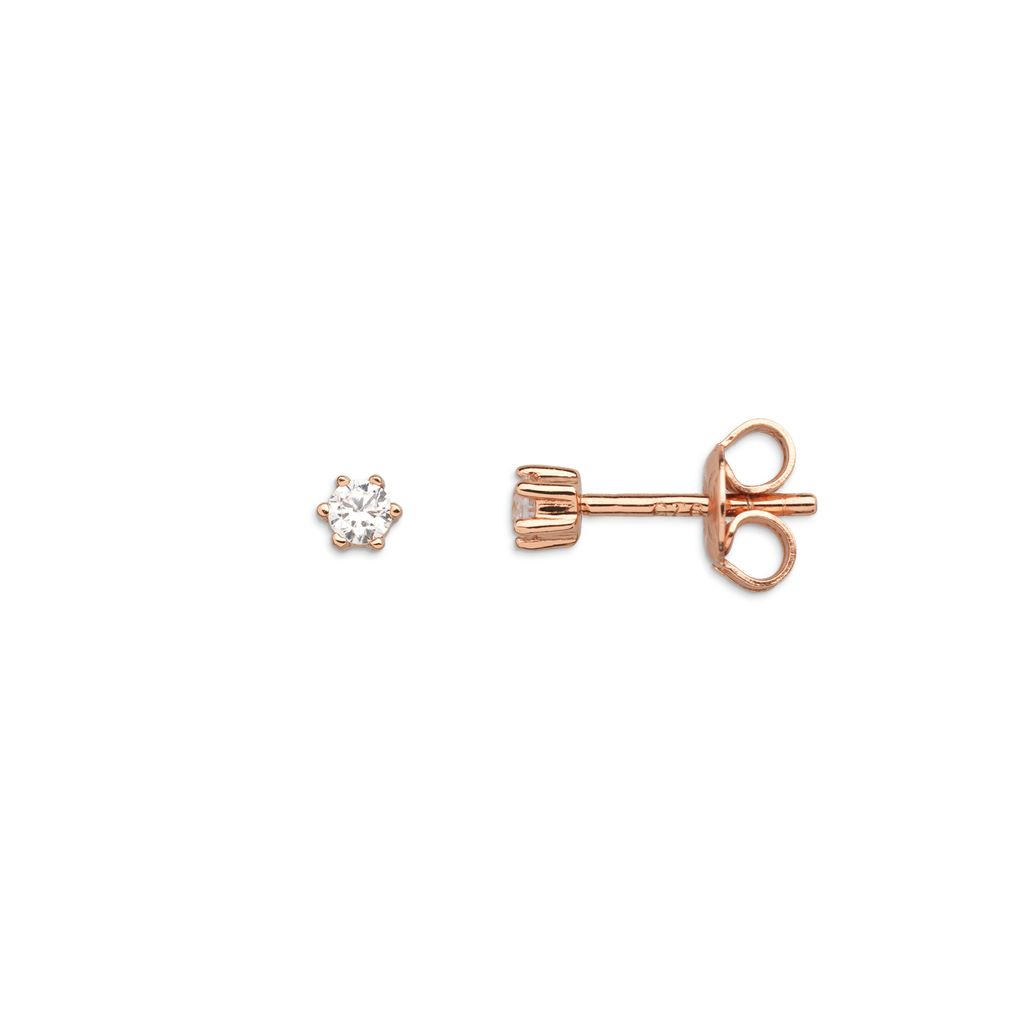 Xenox Damen Power Tower Ohrstecker Sterling Silber 925 mit Zirkonia - XS3515R
