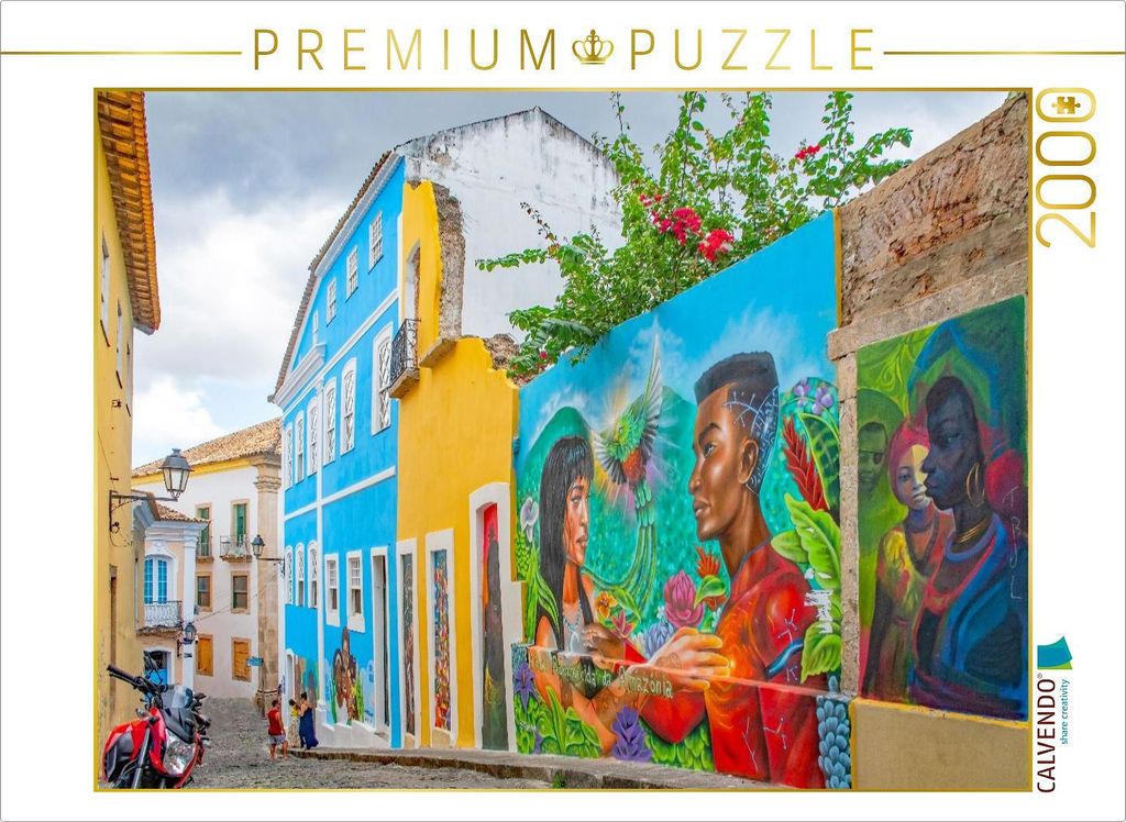 CALVENDO Puzzle Altstadt, Salvador de Bahia | 2000 Teile Lege-Größe 90x67cm Foto-Puzzle für glückliche Stunden