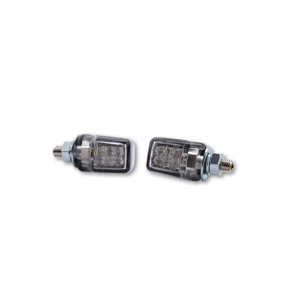 Indicatore LED PICCO, cromato, marcato E, coppia