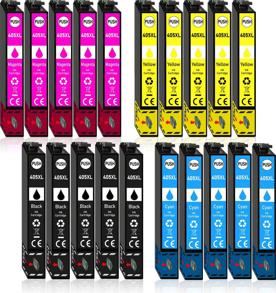 20er Pack Druckerpatronen 405 405XL kompatibel für Epson WF-7310
