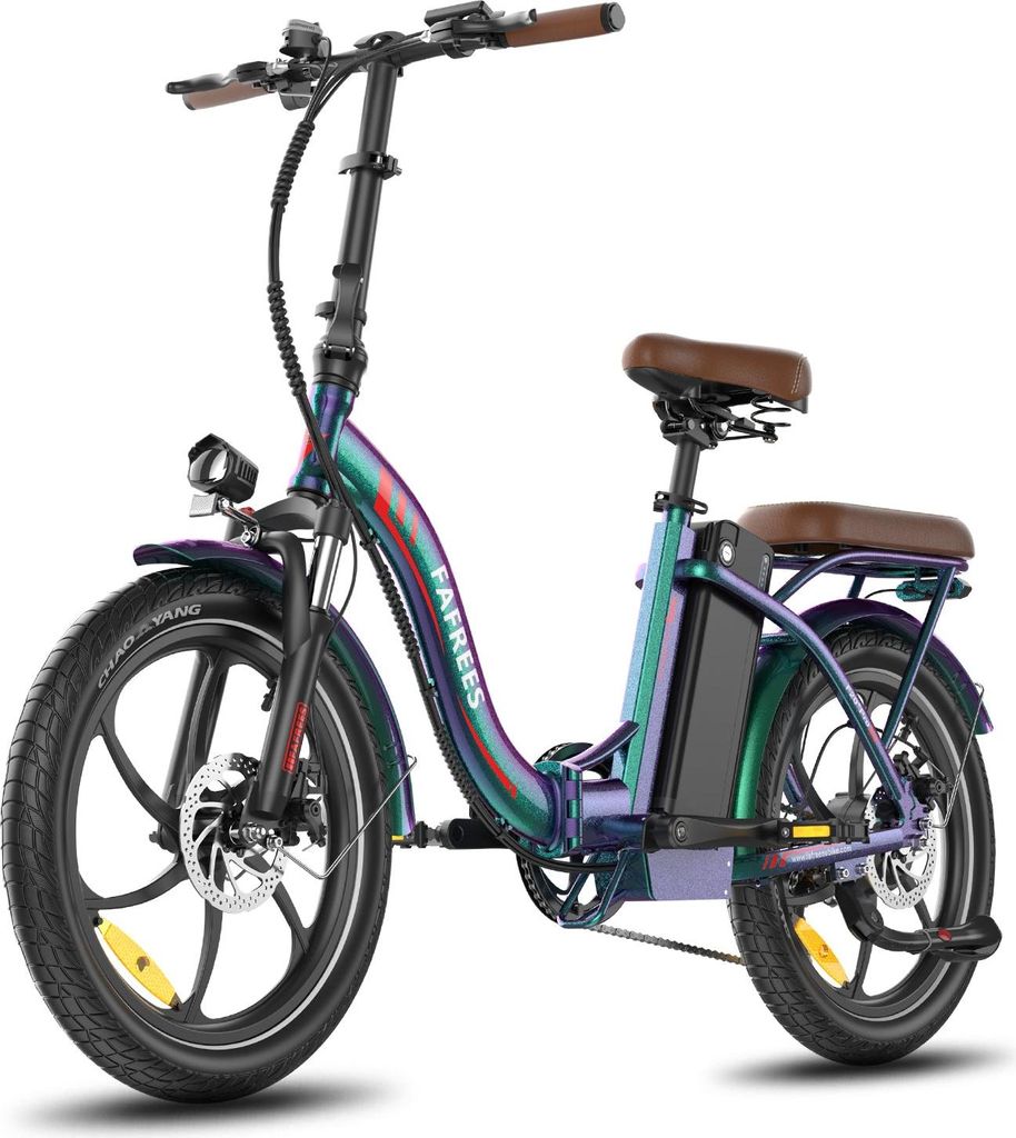 E-Bike FAFREES F20+ Pro - Motor 250W Batterie 36V25Ah 20 Zoll Reifen Mechanische Scheibenbremsen - Auroragrün