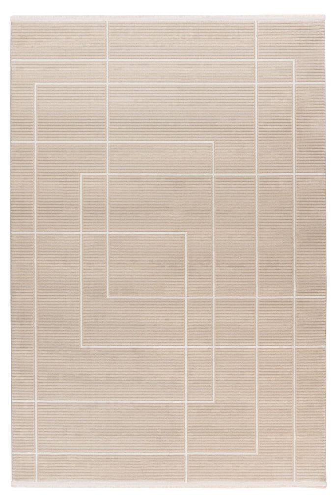 Teppich Stage 125 Beige 80x150 cm – Pflegeleicht & Produktbild 