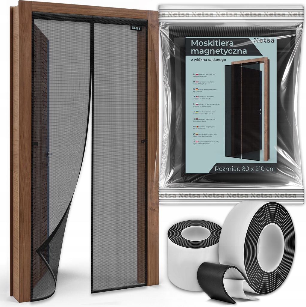 Kuketo | Moskitonetz 80x210 - Schwarz - Aus Glasfaser Produktbild 