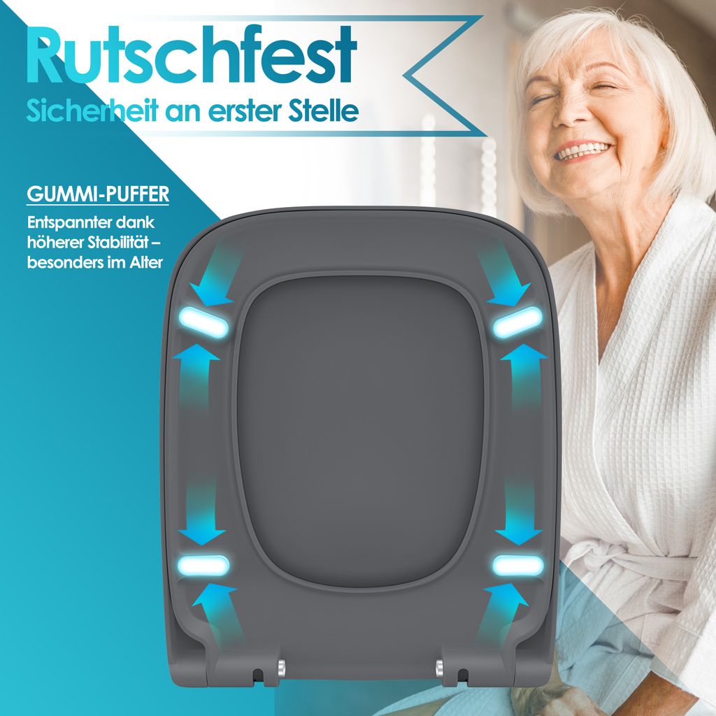 KESSER® WC Sitz mit Absenkautomatik Toilettendeckel Produktbild 10