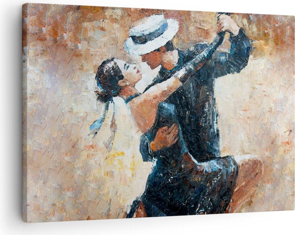 Bild auf Leinwand - Leinwandbild - tanzen sie - 70x50cm - Wand Bild - Wanddeko - Wandbilder - Leinwanddruck - Bilder - Kunstdruck - Wanddekoration ...