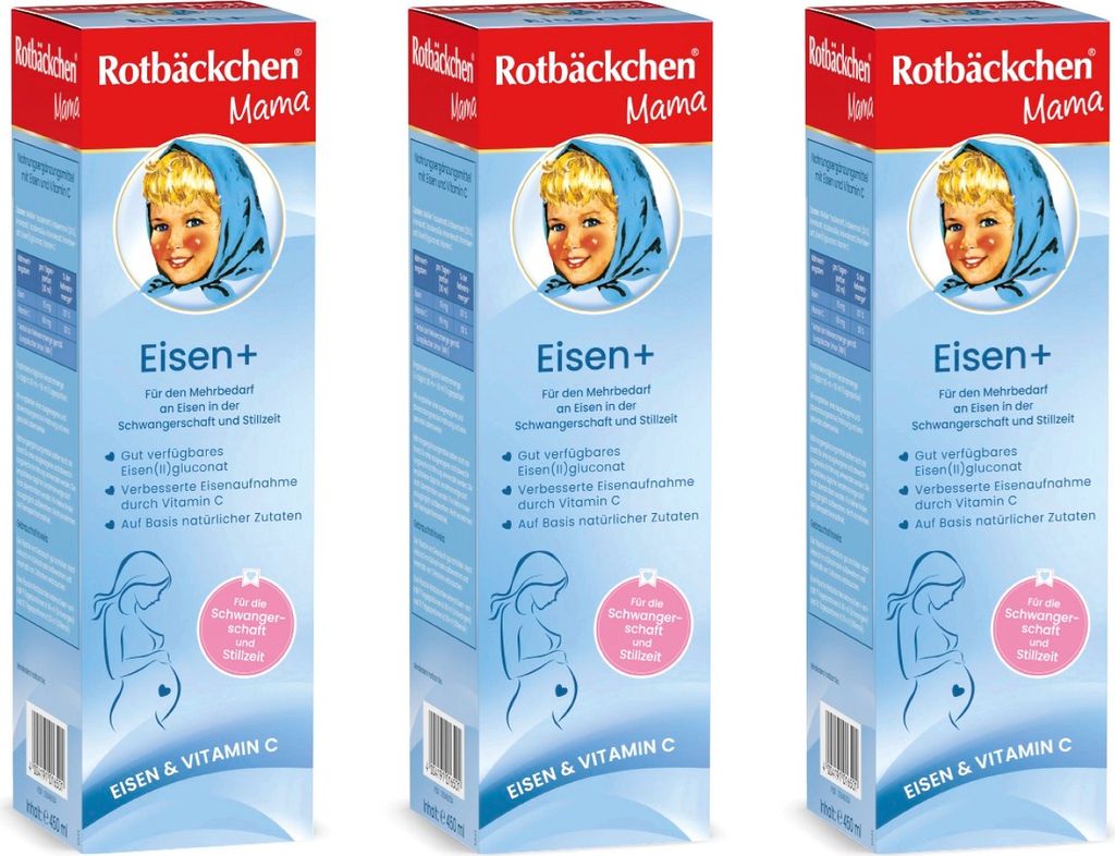 ROTBÄCKCHEN Mama Eisen+ 3er Pack (3 x 450 ml) Produktbild 
