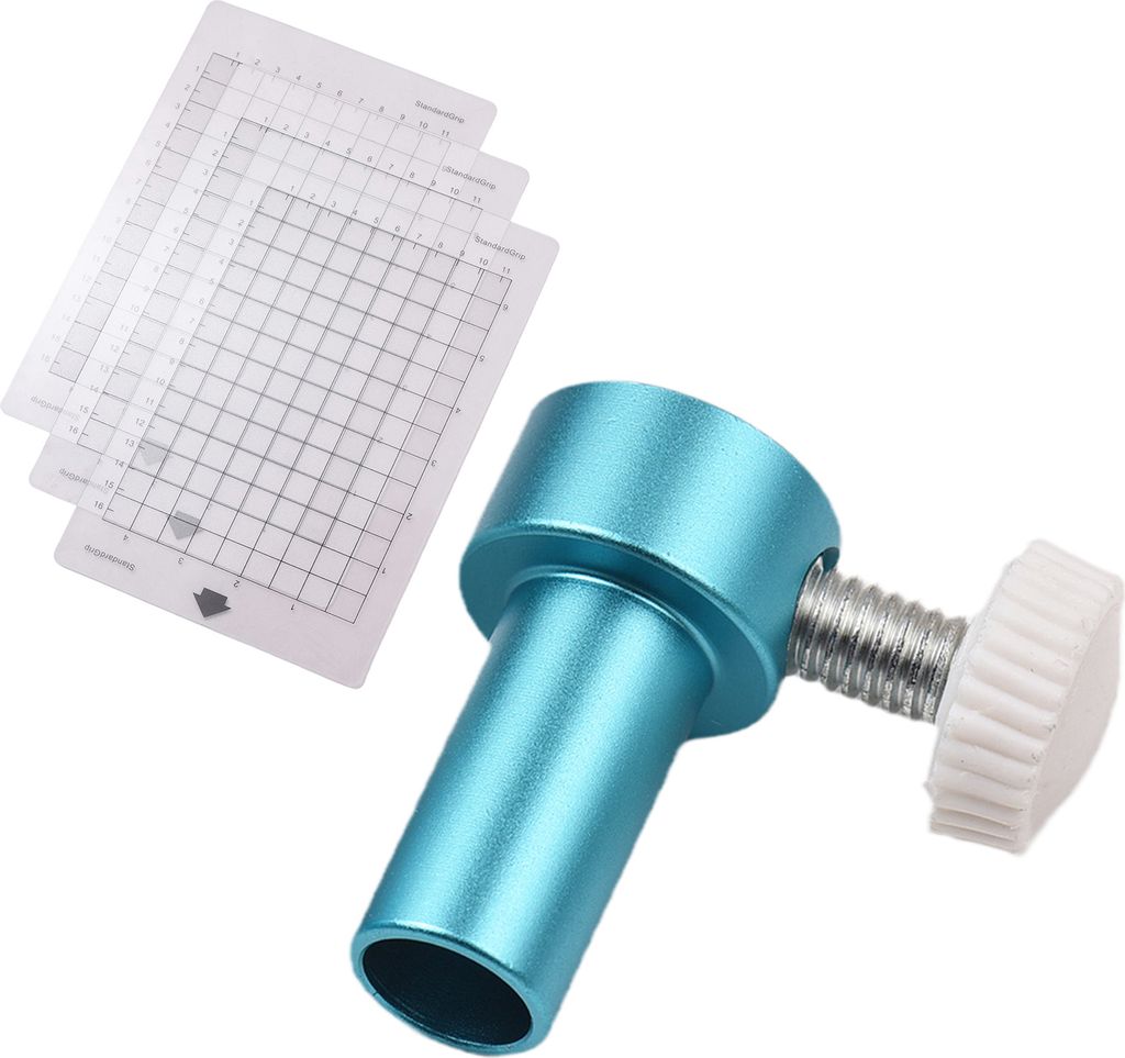 Stanzmaschinen-Stiftadapter mit 3 Stueck Schneidematte 6,5 x 4,5 Zoll fuer CRICUT JOY Schneidemaschine Stifthalter aus Aluminiumlegierung fuer Mark...
