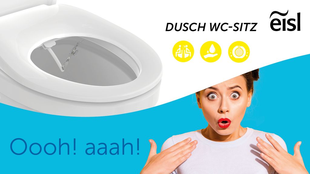 WC-Sitz mit Bidet FunktionPo Dusche für IntimpflegeDusch-WC Toilettensitz 