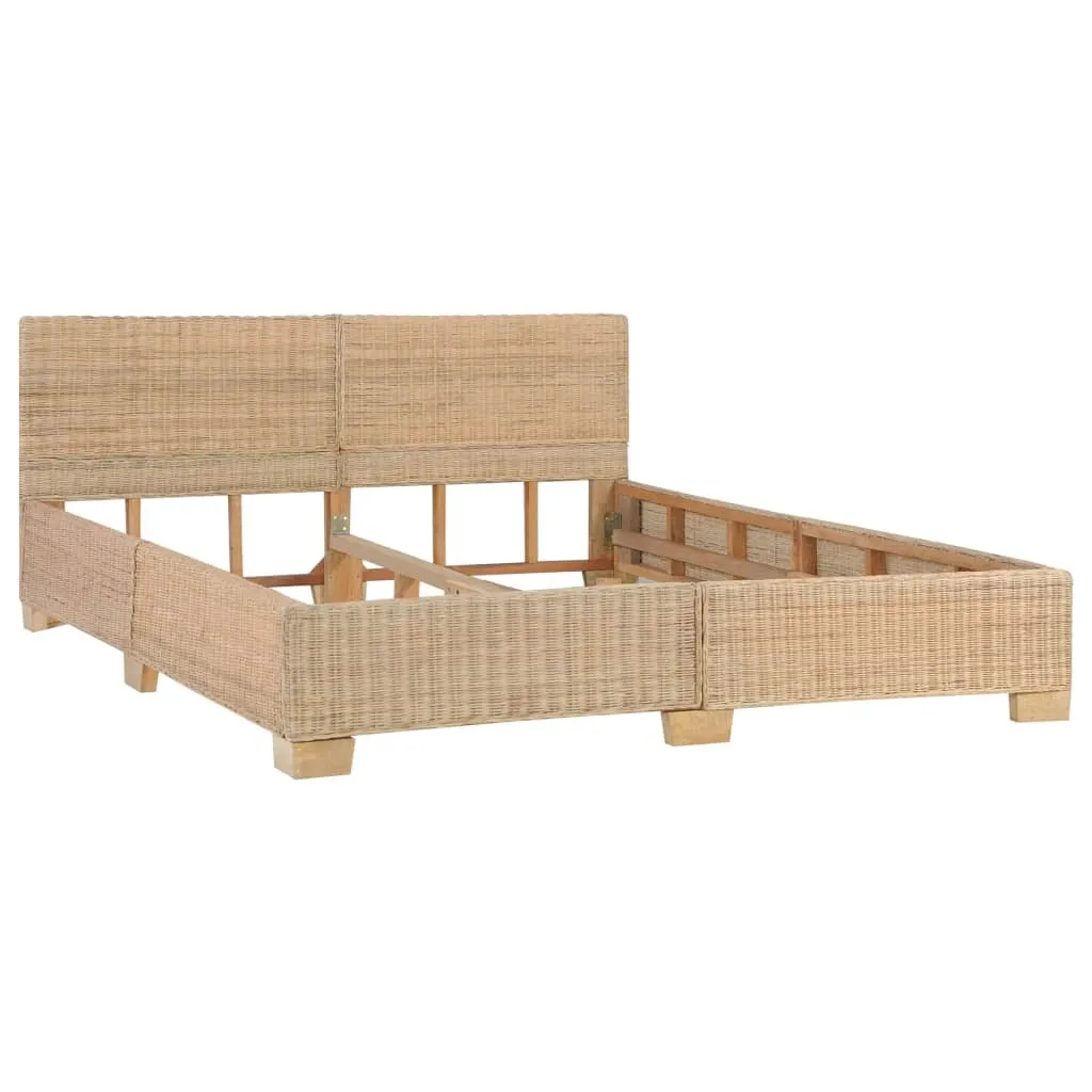 Lit 160x200 en rotin naturel : finis les lits froids et impersonnels