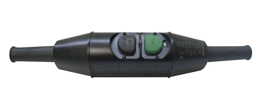 BACHMANN PRCD-K 230 V, 16 A, 30 mA, Schnurzwischengerät schwarz, IP55