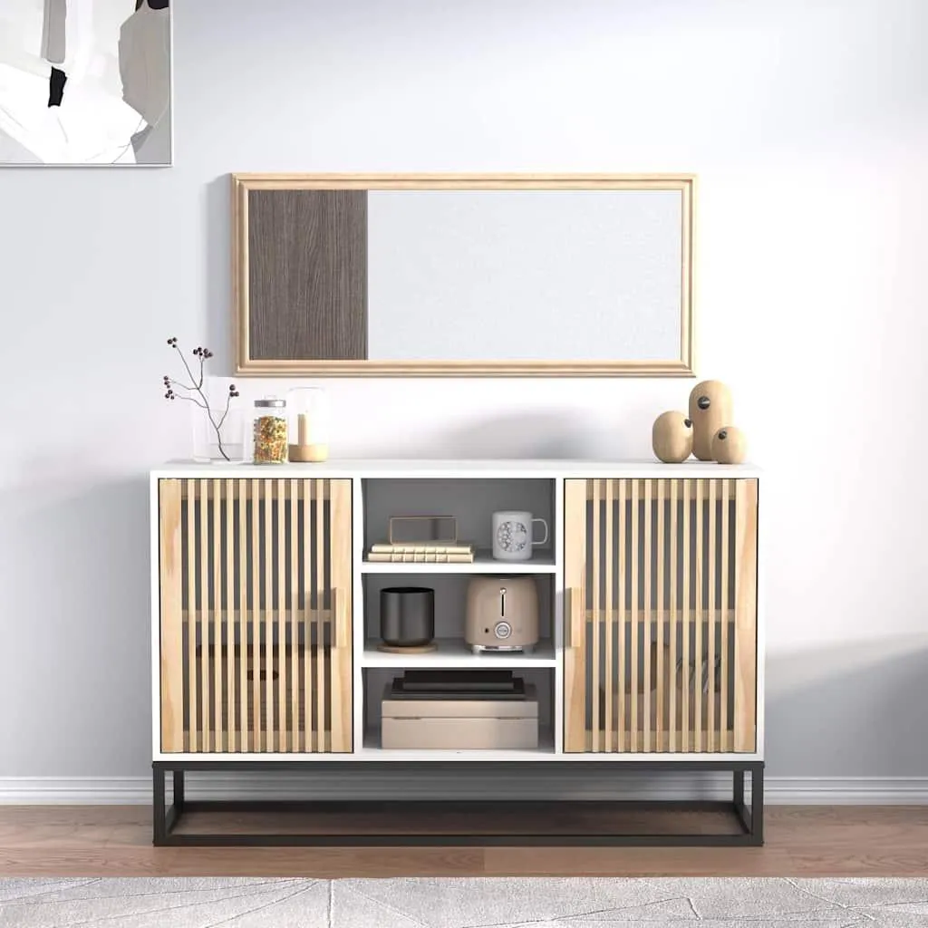 vidaXL Credenza bianca 105x30x65 cm Materiale a base di legno