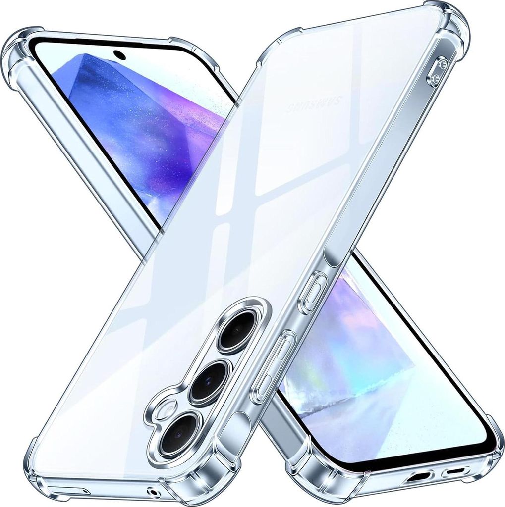 Hülle für Samsung Galaxy A55 5G Schutzhülle Anti Shock Handy Case Transparent Cover