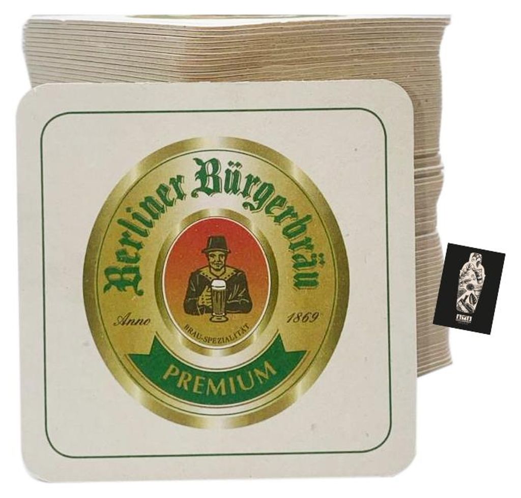 Berliner Bürgerbräu Bierdeckel 1 Packung - 70 Stück Produktbild 