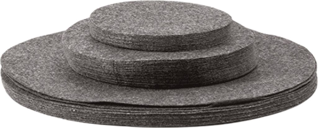 60-teiliges Set Filztellerteiler, 3 Größen, dick, rund, stapelbar, Kochgeschirr, Pfannen, Porzellan, Geschirrtrenner, Pads, Matten, Schutz, Küch...