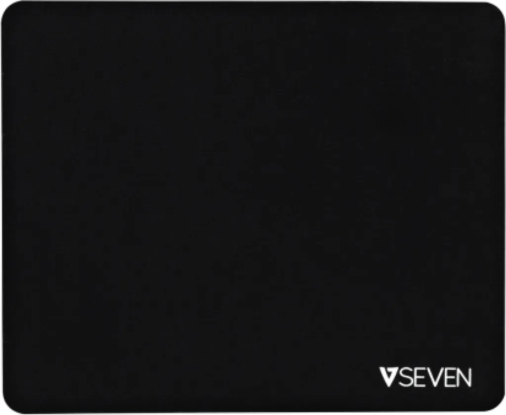 V7 MP02BLK Tapis de Souris Noir en Microfibre avec Base Antidérapante