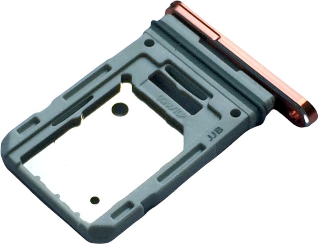 Simkartenhalter und micro-SD Card Fach Hybrid für Samsung Galaxy S20 FE, Original Ersatzteil, Orange