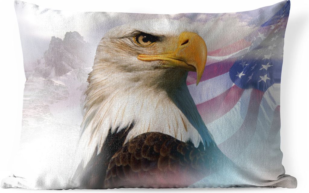 MuchoWow® Outdoor Kissen - Ein amerikanischer Produktbild 