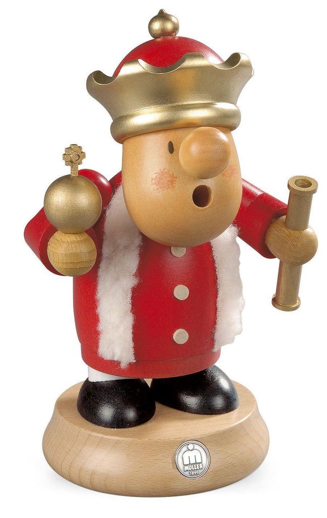 König (16cm) Räuchermann von Müller Kleinkunst