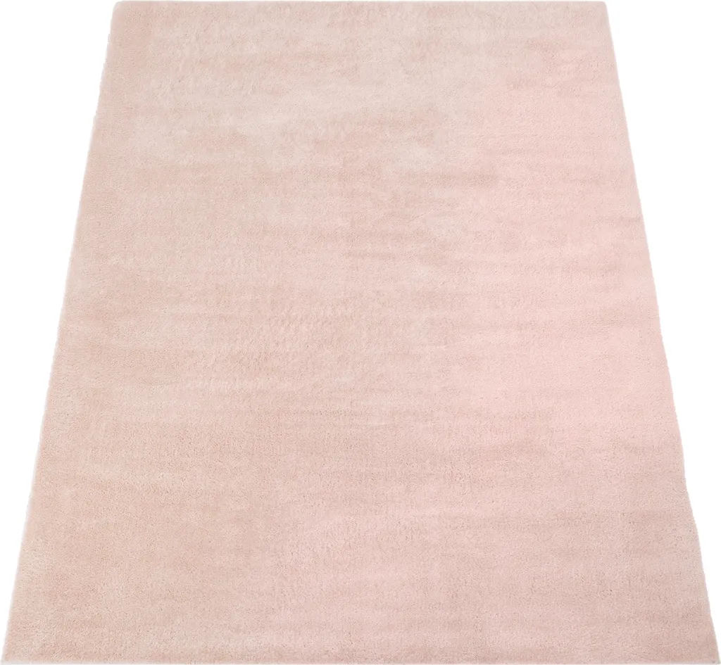 Tapis rose poils courts 140x200 cm lavable - Douceur et style moderne