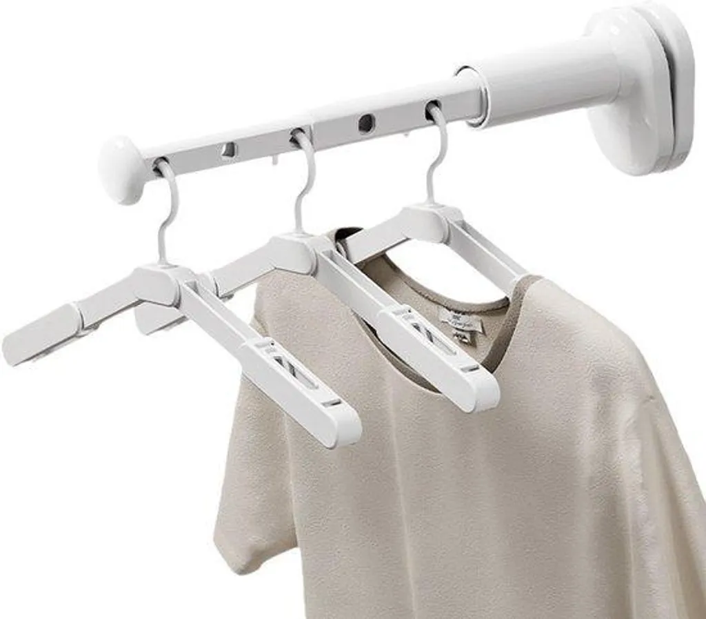 Sèche-linge portable à fixation murale rotatif et miniature blanc pur