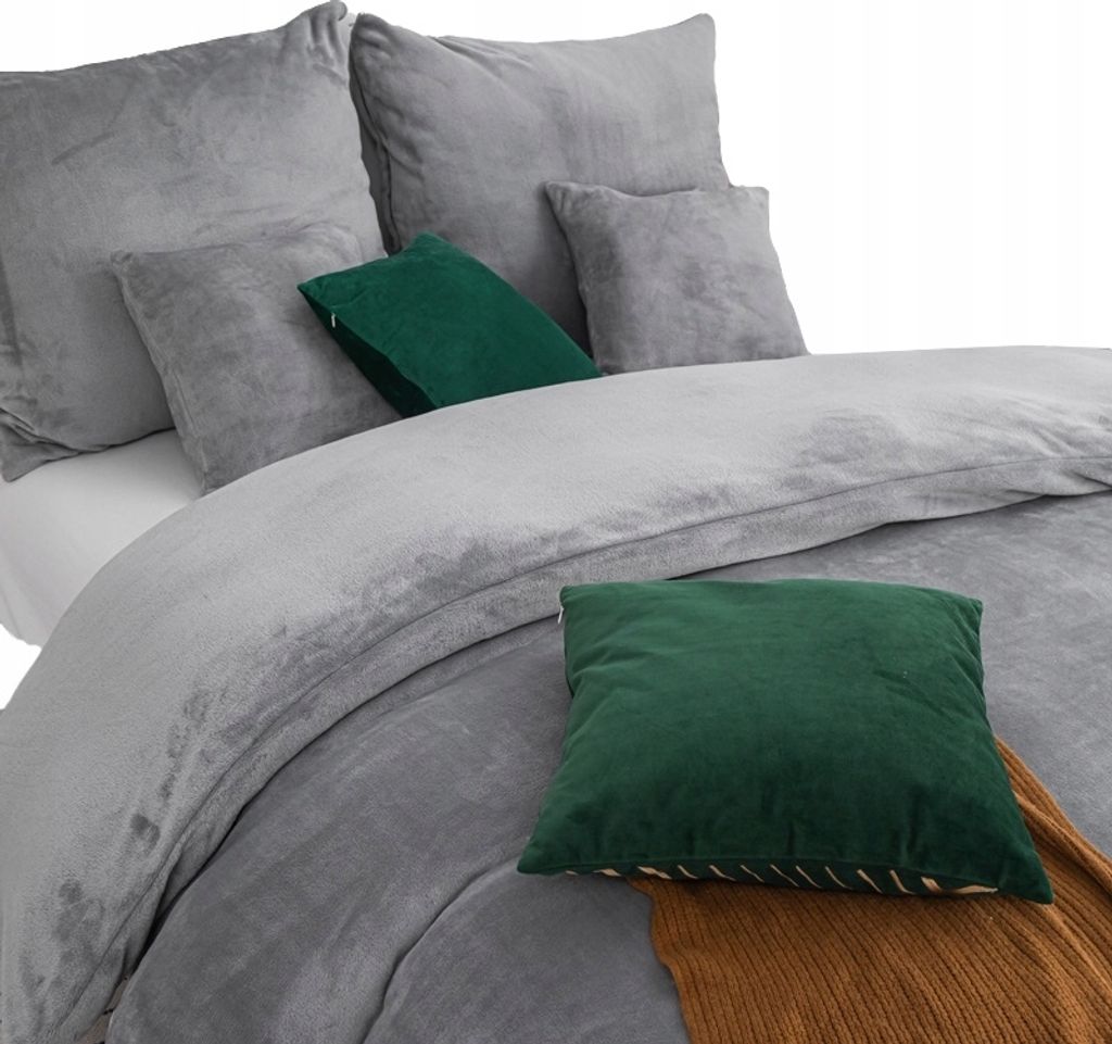 Pościel Cozy Szara 220X200 Ciepła Gruba Milutka Misio Na Zdjęcie produktu 