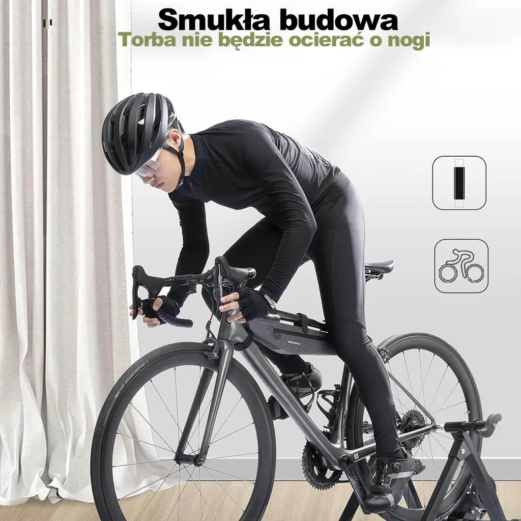 Sacoche de Cadre de Vélo Imperméable Triangle pour Rangement Cyclisme - 8