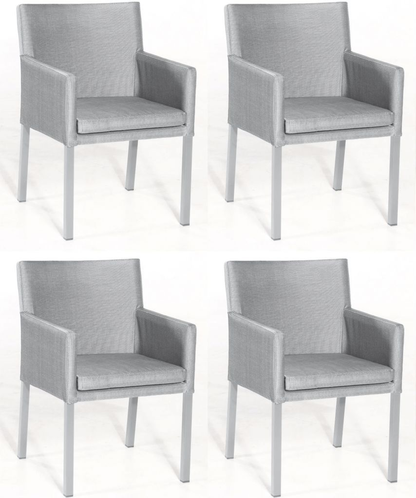 Sonnenpartner 4er-Set Sessel  Aluminium mit Textilen Produktbild 