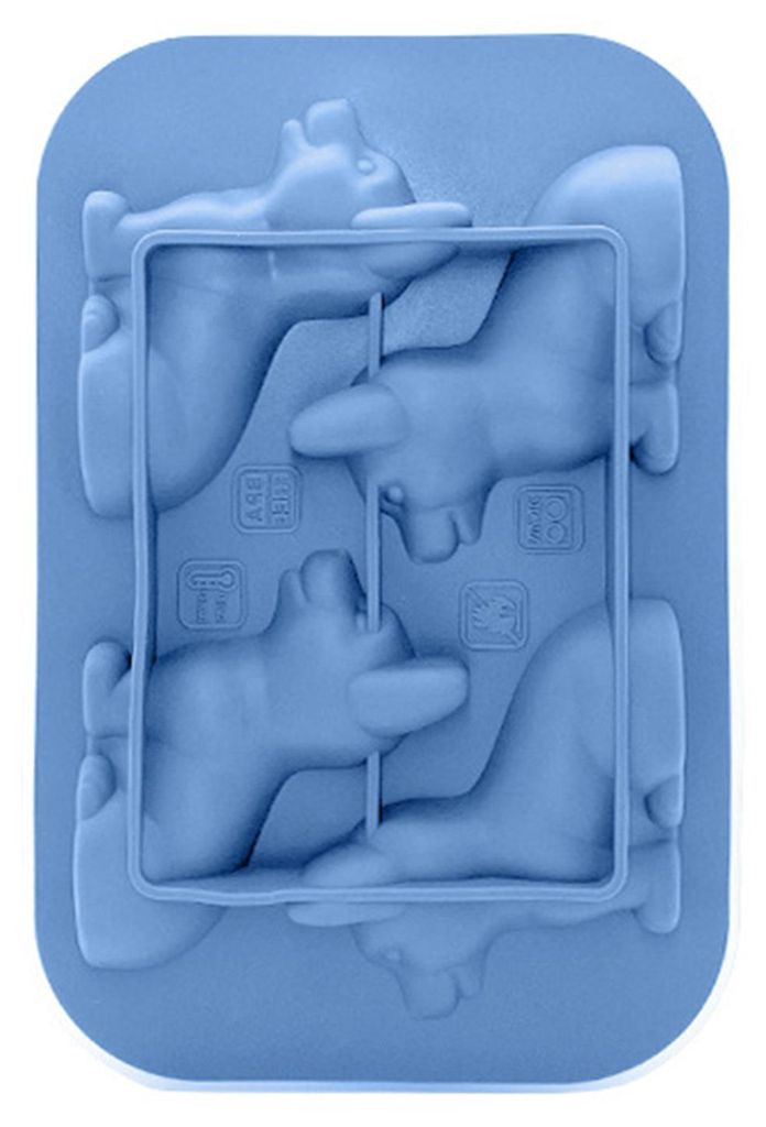 Silikon-Eiswürfelform in Corgi-Form mit integriertem Trichter, große Bastelform für Whiskey, Cocktails, Bourbon, DIY-Schokoladenseife