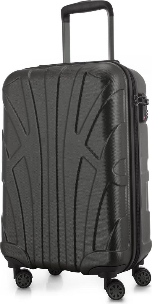 A single suitcase is shown against a white background.