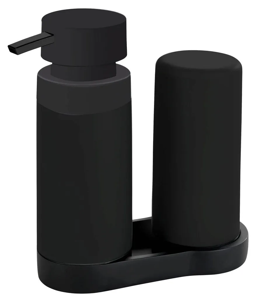 Station de lavage Easy Squeez-e noire double distributeur de 250 ml