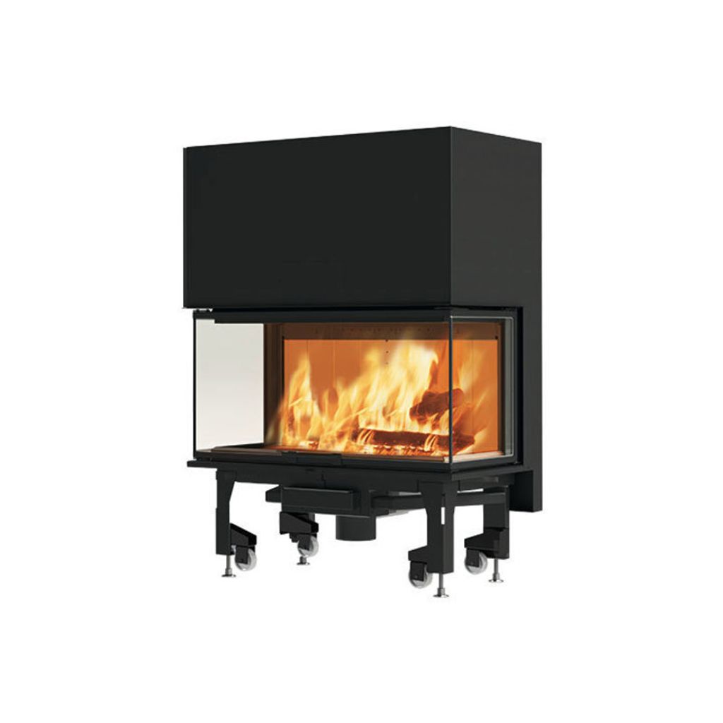 Dreiseitiger Holzkamin Mod. Edilkamin Windows 3 85