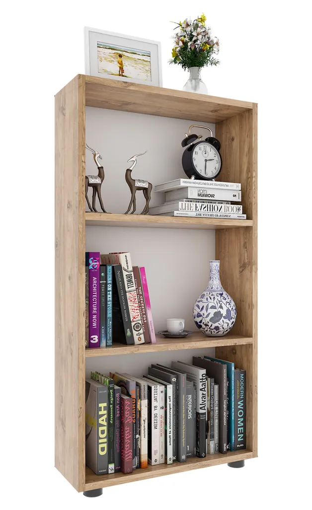 Étagère de Bureau pour Dossiers Bulas 3f en Bois et Design Moderne