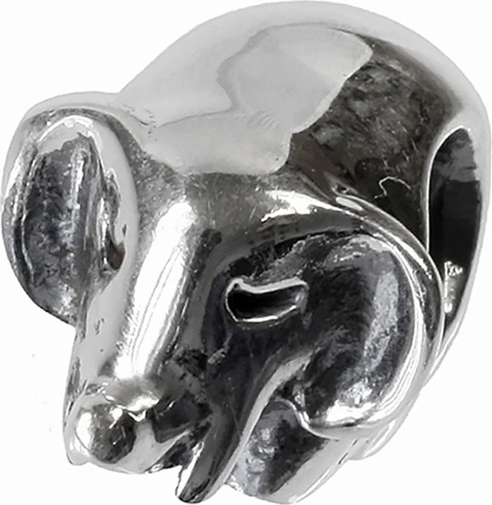 CarloBiagi Bead Charm Schmuck Element Elefant 925 Echt Silber BBS038