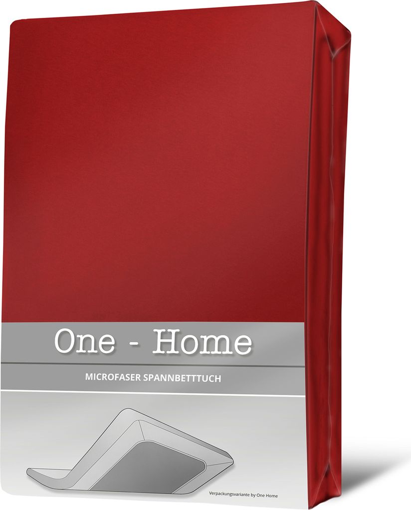 Spannbettlaken rot 140x200 cm - 160x200 cm Microfaser Spannbetttuch