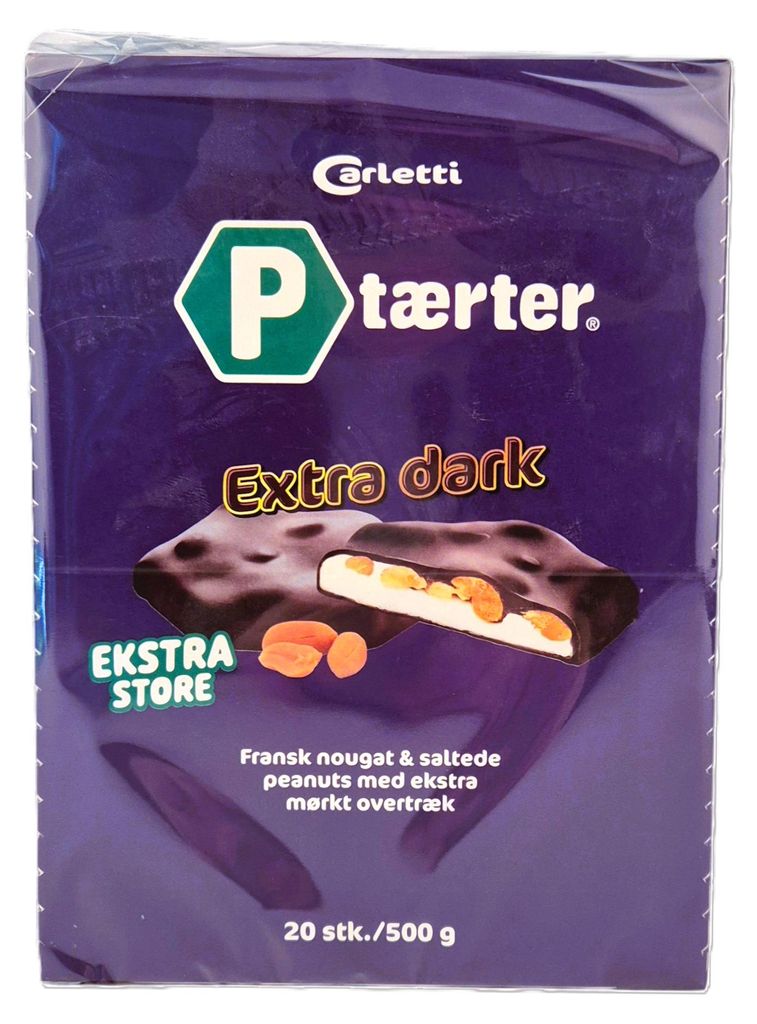 Carletti P-Tærter Extra Dark 20 Stk. 500g Produktbild 