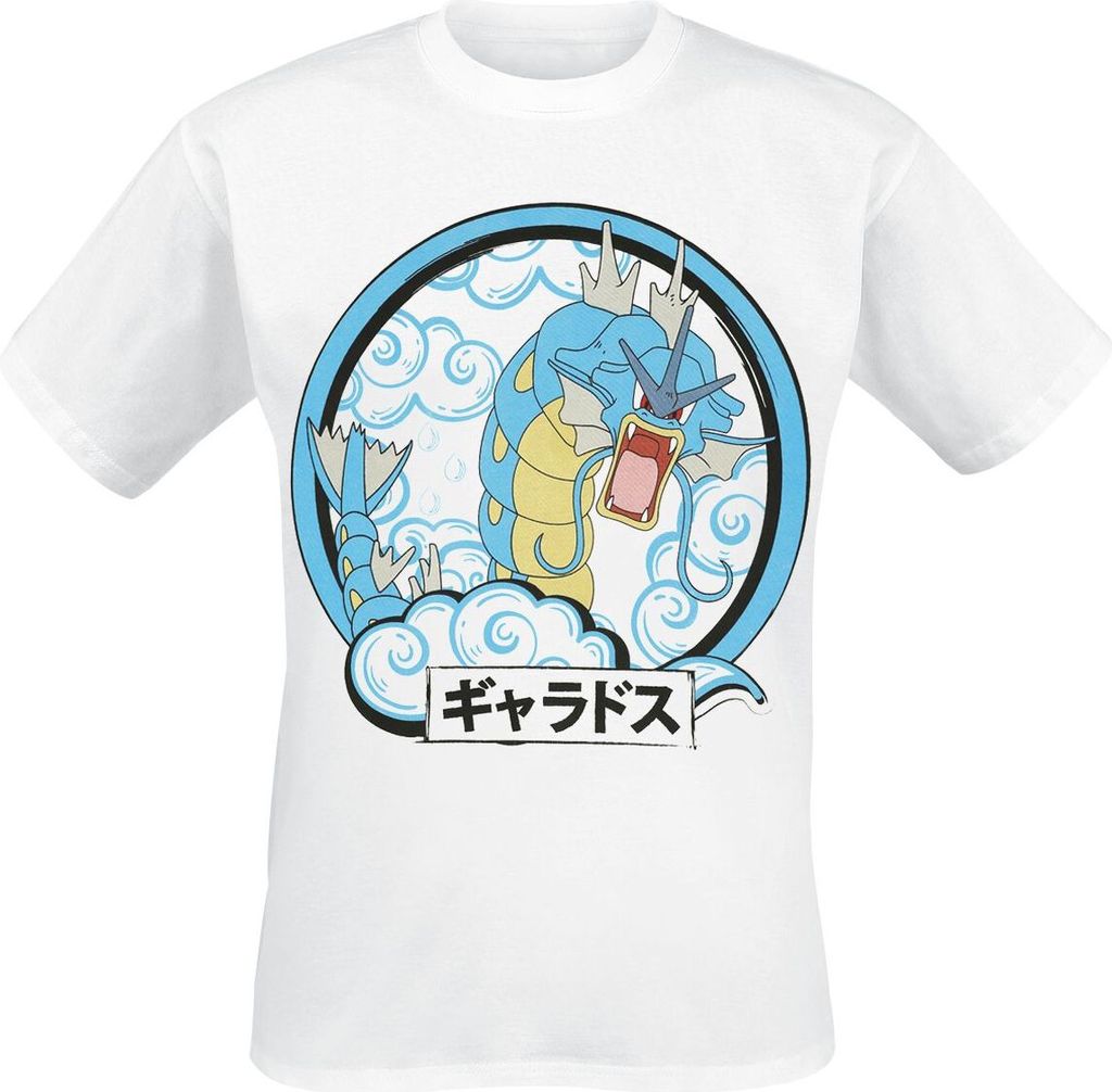 Pokémon T-Shirt Herren Gyarados weiß XL