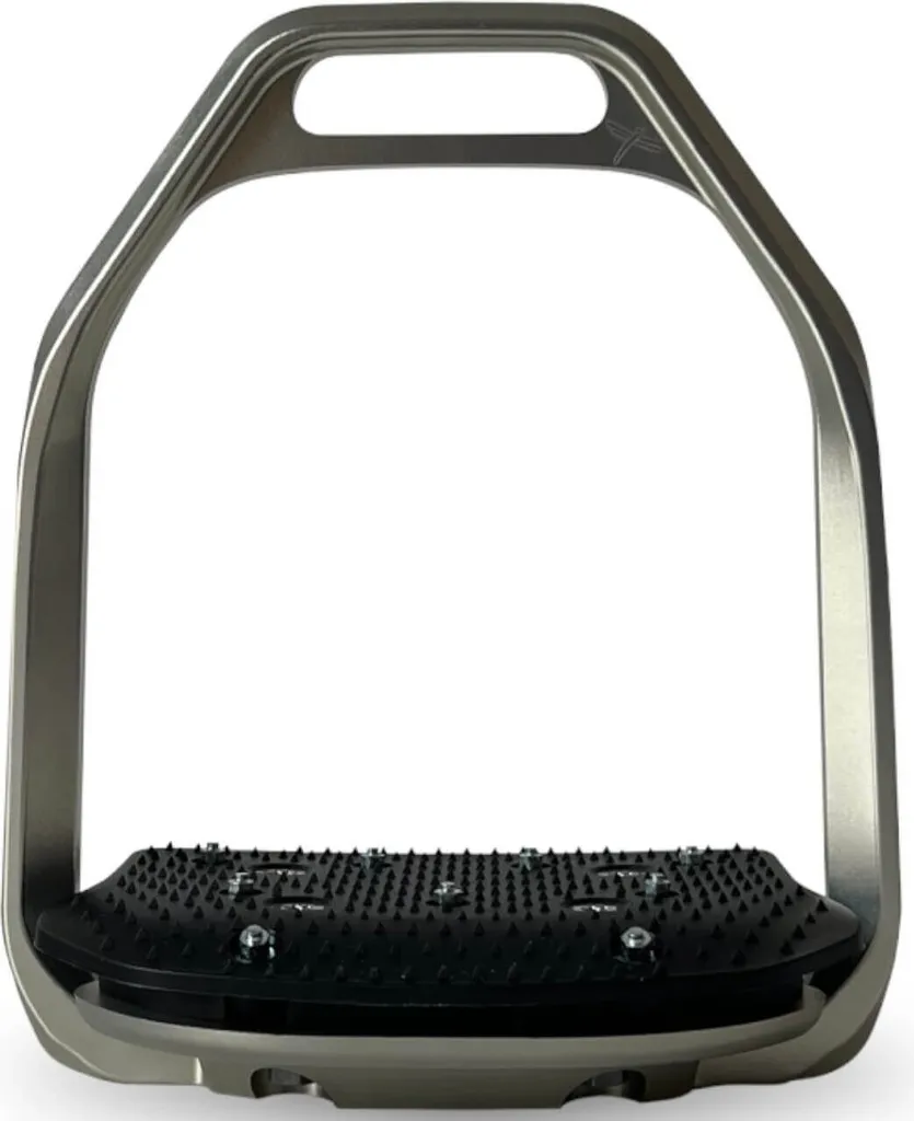 Etriers d'équitation Freejump Air Pure Argent avec plancher incliné