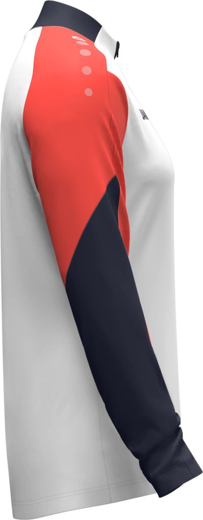 JAKO Damen Ziptop Dynamic - 8670D, Farbe:weiß/coral/marine, Größe:M (38/40)