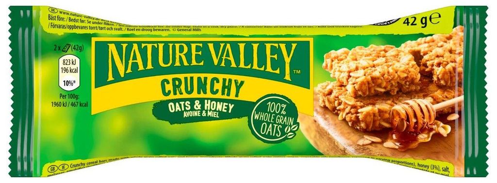 Nature Valley Graanreep Crunchy Haver and Honing, 18 x 42 Image du produit 