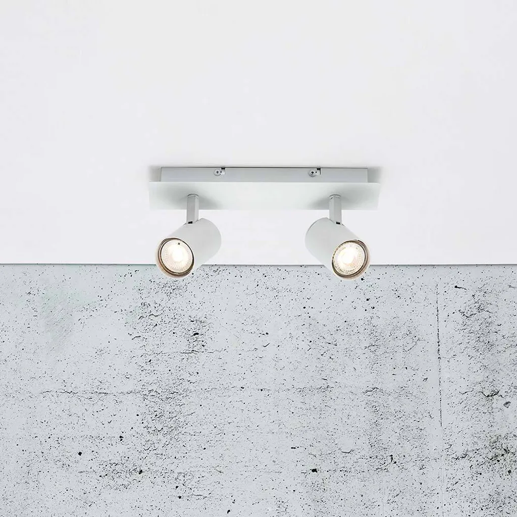Plafonnier Frida 2 Spots Blanc - Solution Éclairage Zones Sombres