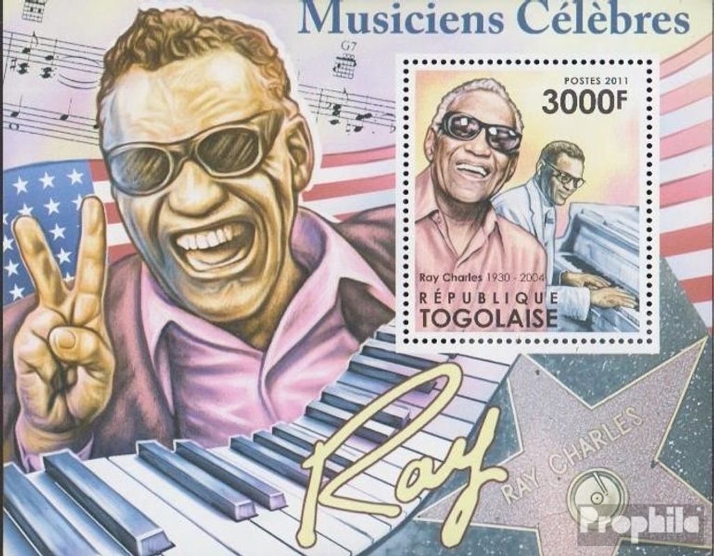 Briefmarken Togo 2011 Mi Block668 (kompl.Ausg.) postfrisch Produktbild 