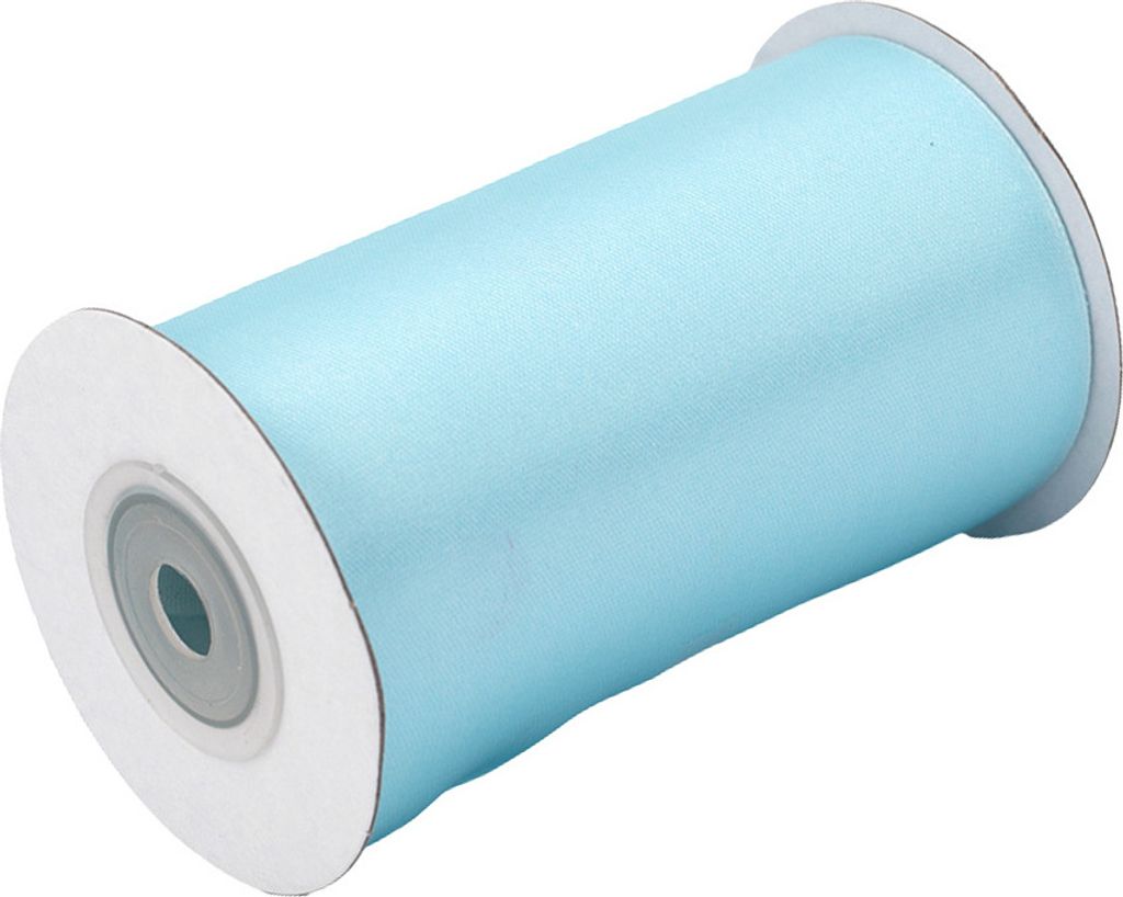 Satinband 100mm x 10m Rolle Hellblau